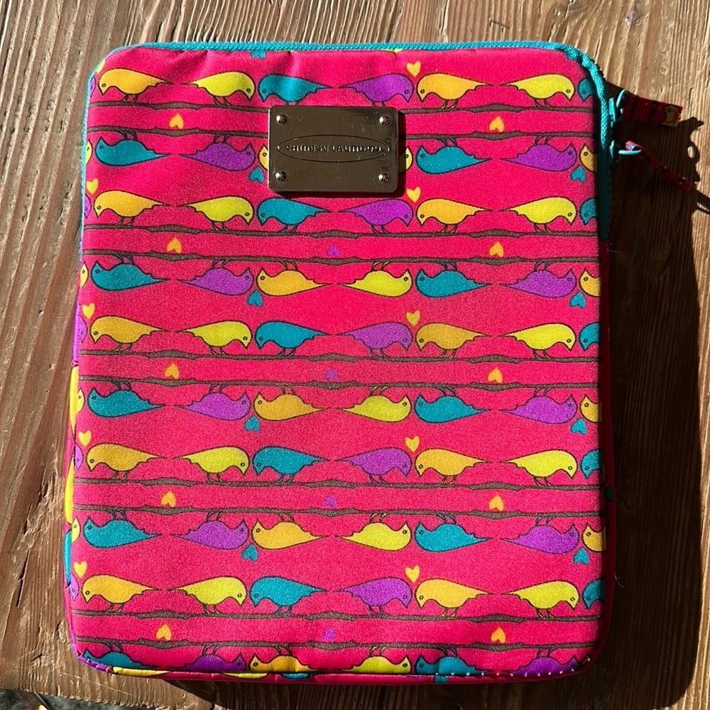 Birds design padded sleeve iPad/computer case/cover